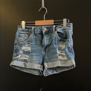 Joe Fresh Blue Distressed Jean Shorts